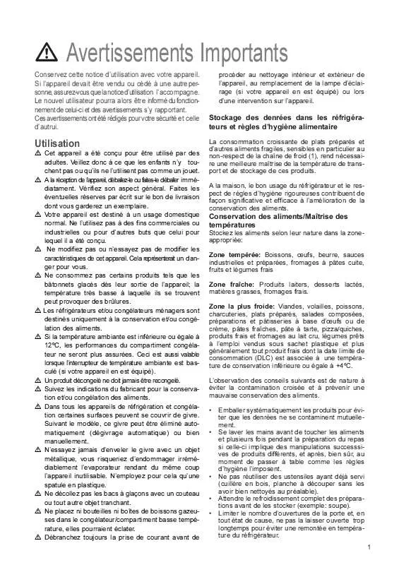 Mode d'emploi ZANUSSI ZCT21/6