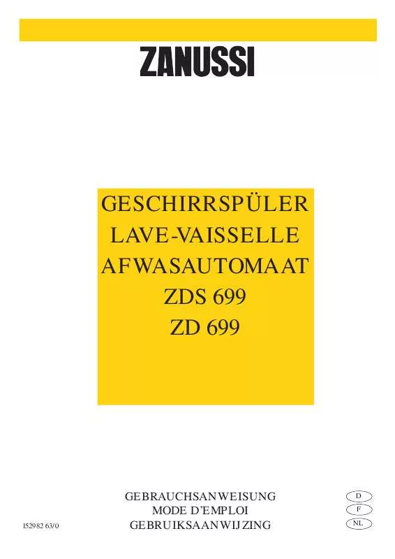 Mode d'emploi ZANUSSI ZD699ALU