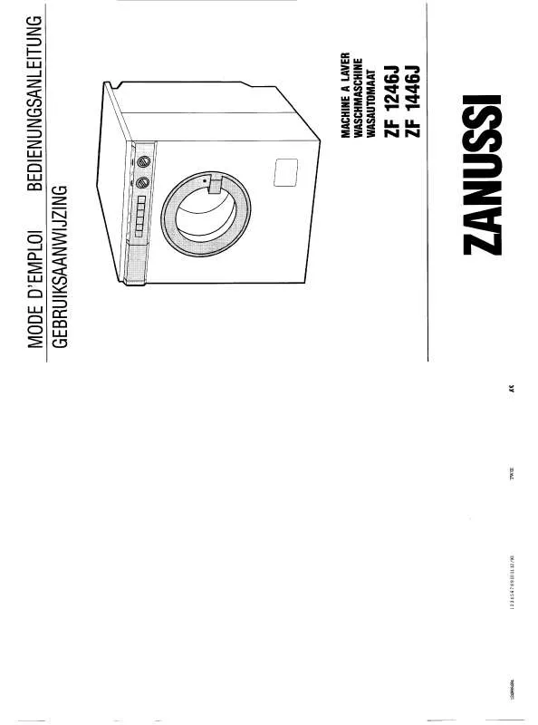 Mode d'emploi ZANUSSI ZF1246J