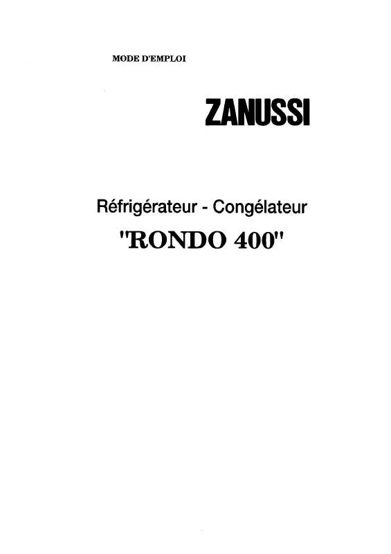 Mode d'emploi ZANUSSI ZF4BLU2