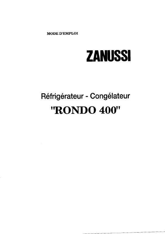 Mode d'emploi ZANUSSI ZF4SILS1