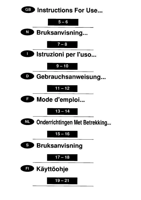 Mode d'emploi ZANUSSI ZFC132T