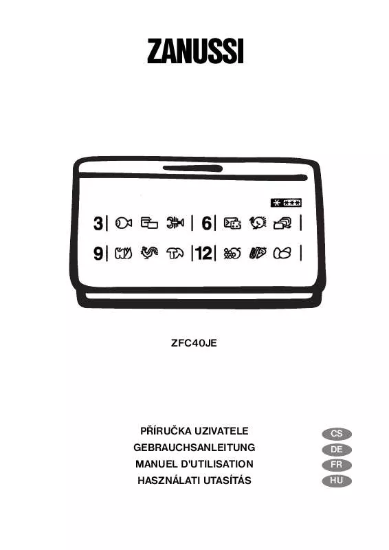 Mode d'emploi ZANUSSI ZFC40JE