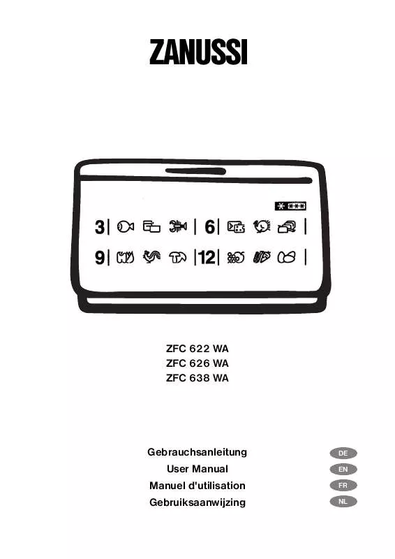 Mode d'emploi ZANUSSI ZFC622WA