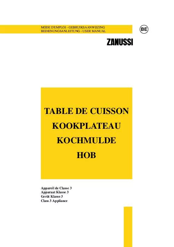 Mode d'emploi ZANUSSI ZGF753ICN