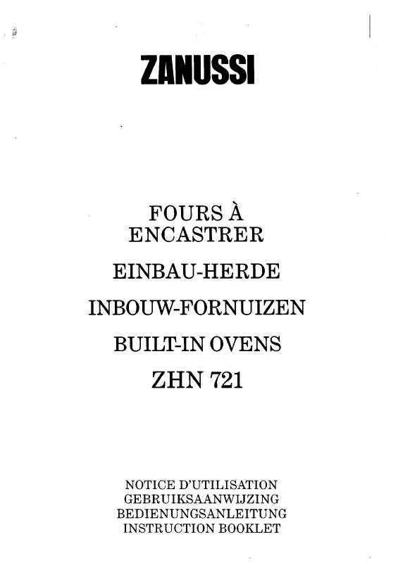 Mode d'emploi ZANUSSI ZHN721B