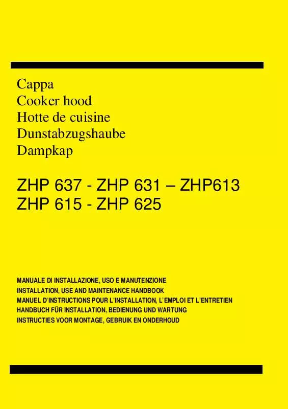 Mode d'emploi ZANUSSI ZHP 613