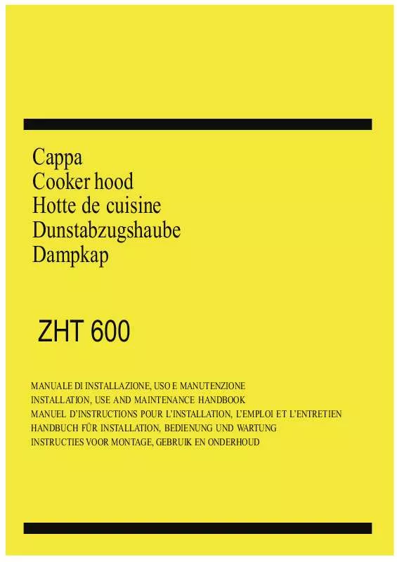 Mode d'emploi ZANUSSI ZHT600W