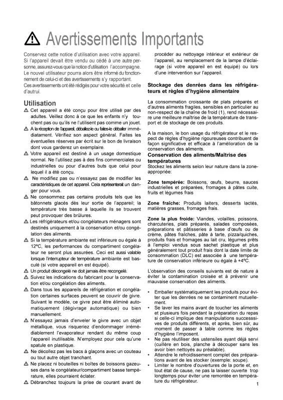 Mode d'emploi ZANUSSI ZK29/9R