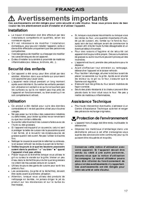 Mode d'emploi ZANUSSI ZKF5262S