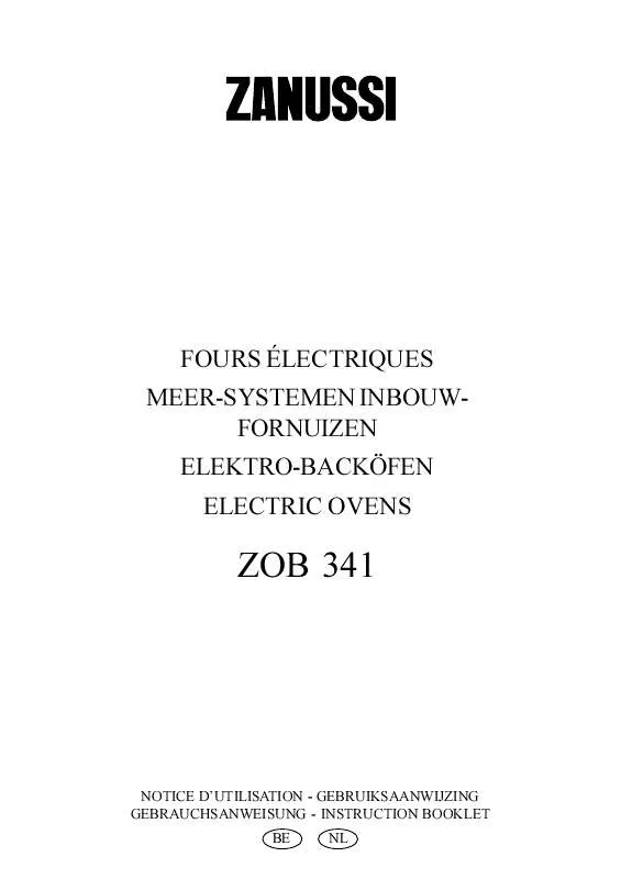 Mode d'emploi ZANUSSI ZOB341W