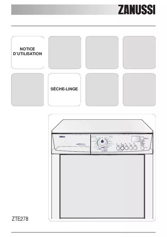 Mode d'emploi ZANUSSI ZTE278