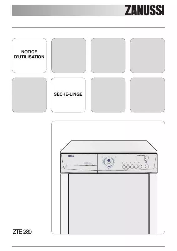 Mode d'emploi ZANUSSI ZTE280