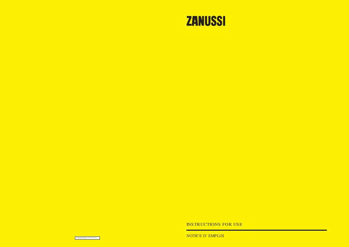 Mode d'emploi ZANUSSI ZW5540