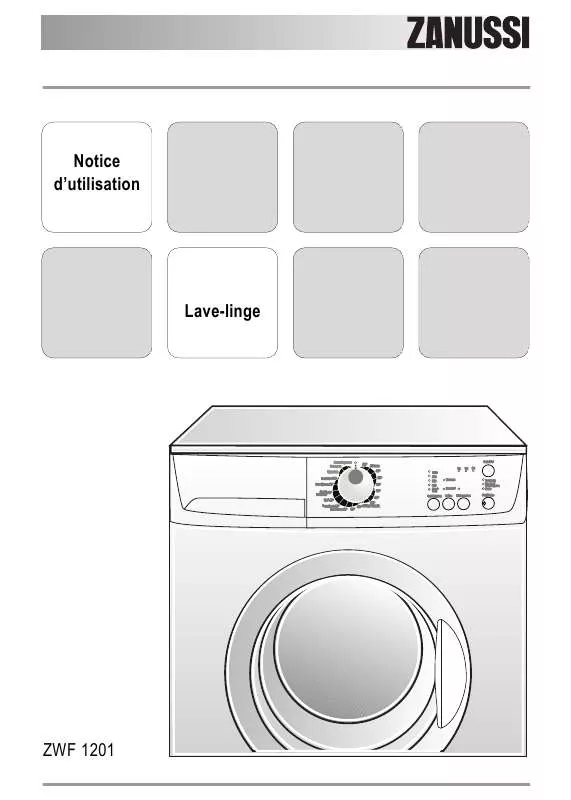 Mode d'emploi ZANUSSI ZWF1201