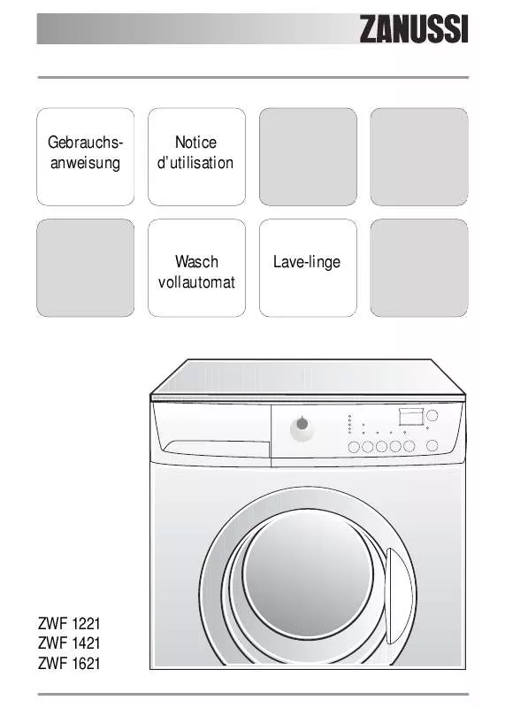 Mode d'emploi ZANUSSI ZWF1221