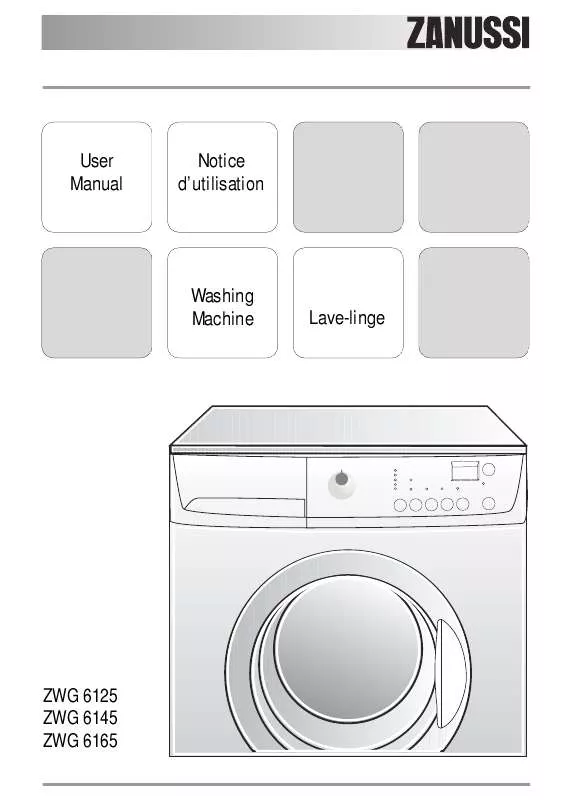 Mode d'emploi ZANUSSI ZWG6165