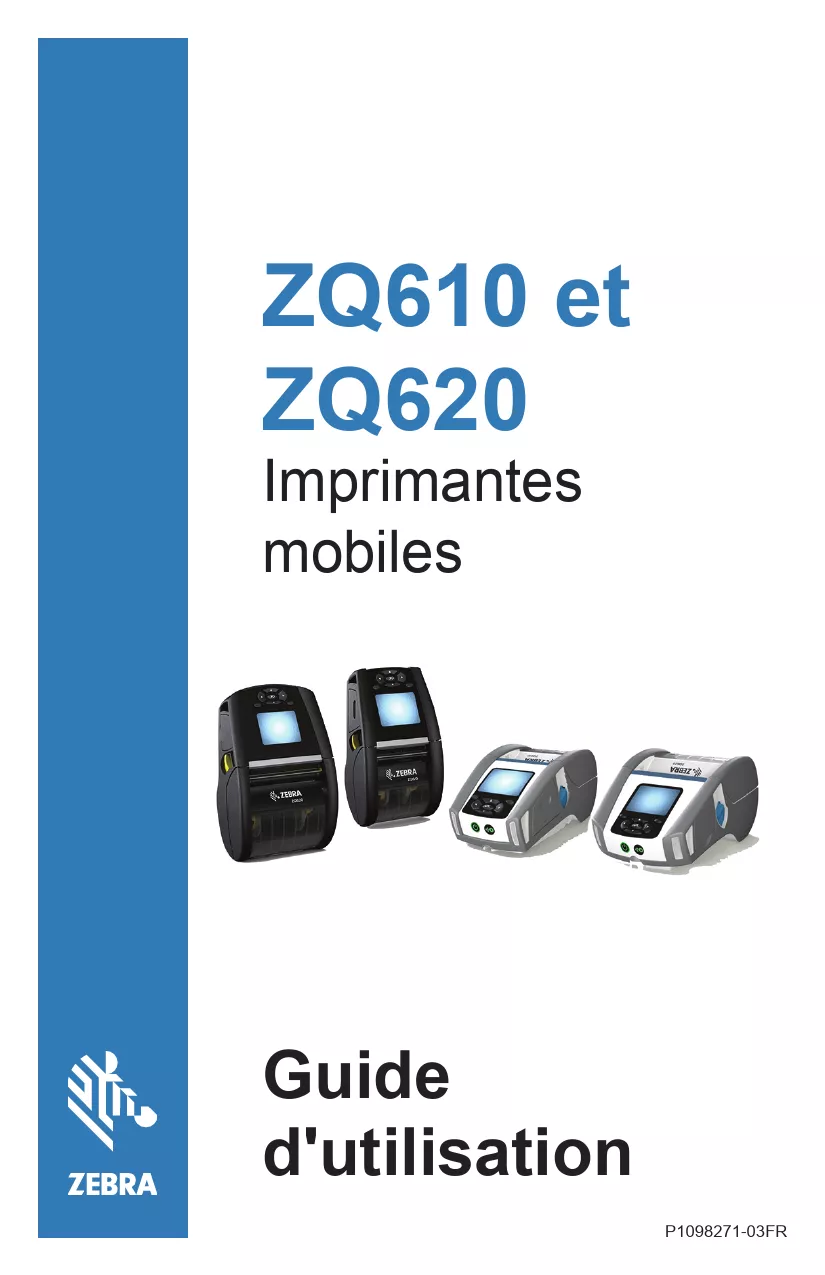 Mode d'emploi ZEBRA ZQ620