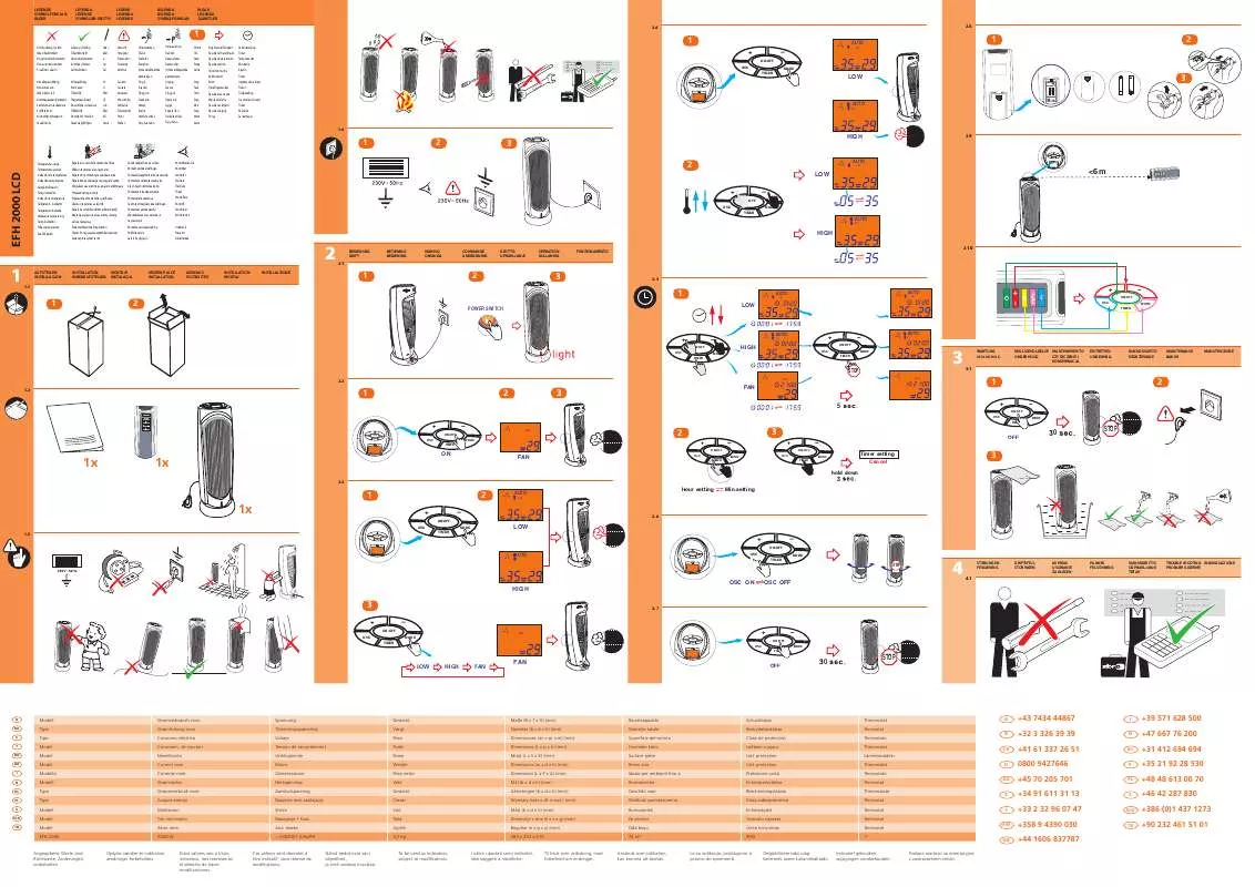 Mode d'emploi ZIBRO EFH 2000LCD