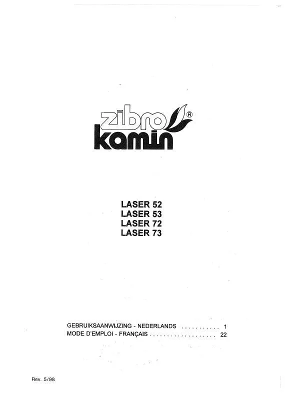 Mode d'emploi ZIBRO LASER 52