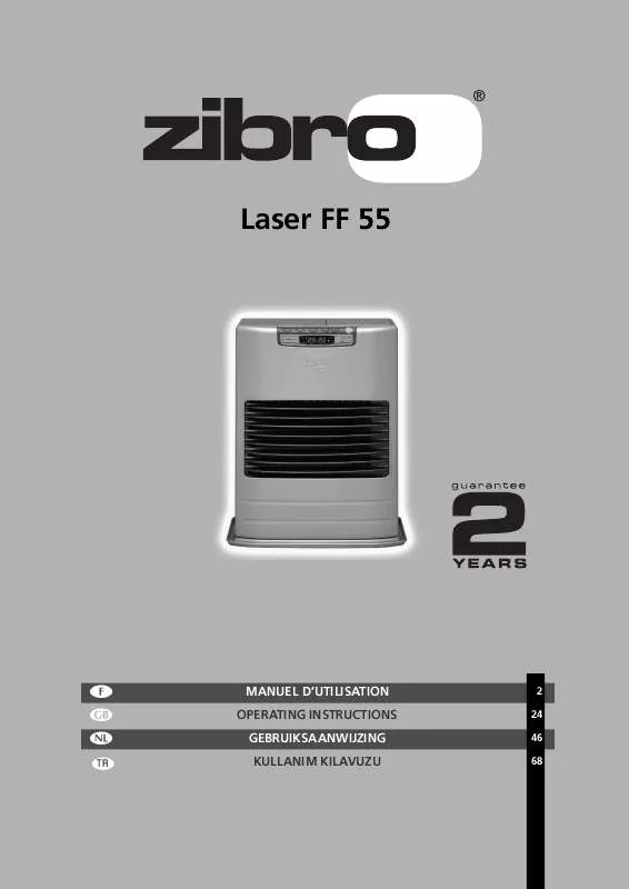 Mode d'emploi ZIBRO LASER FF 55