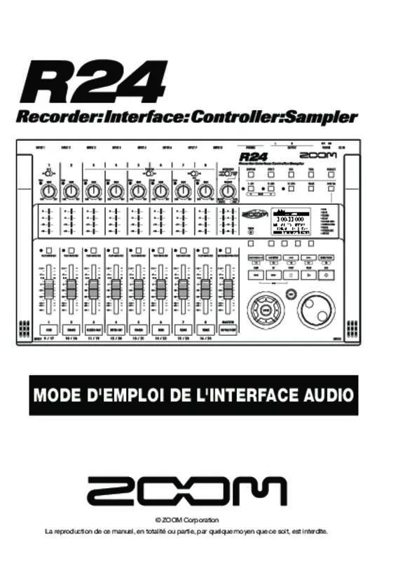 Mode d'emploi ZOOM R24AI