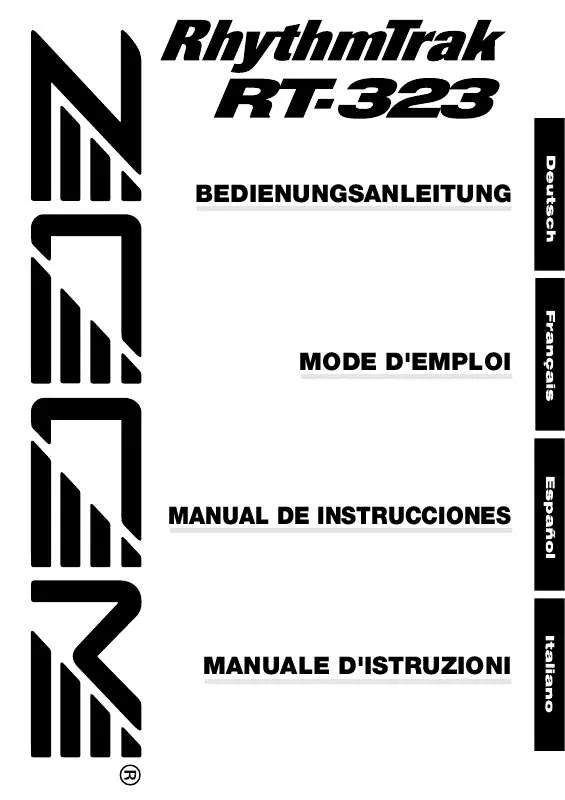 Mode d'emploi ZOOM RT-323